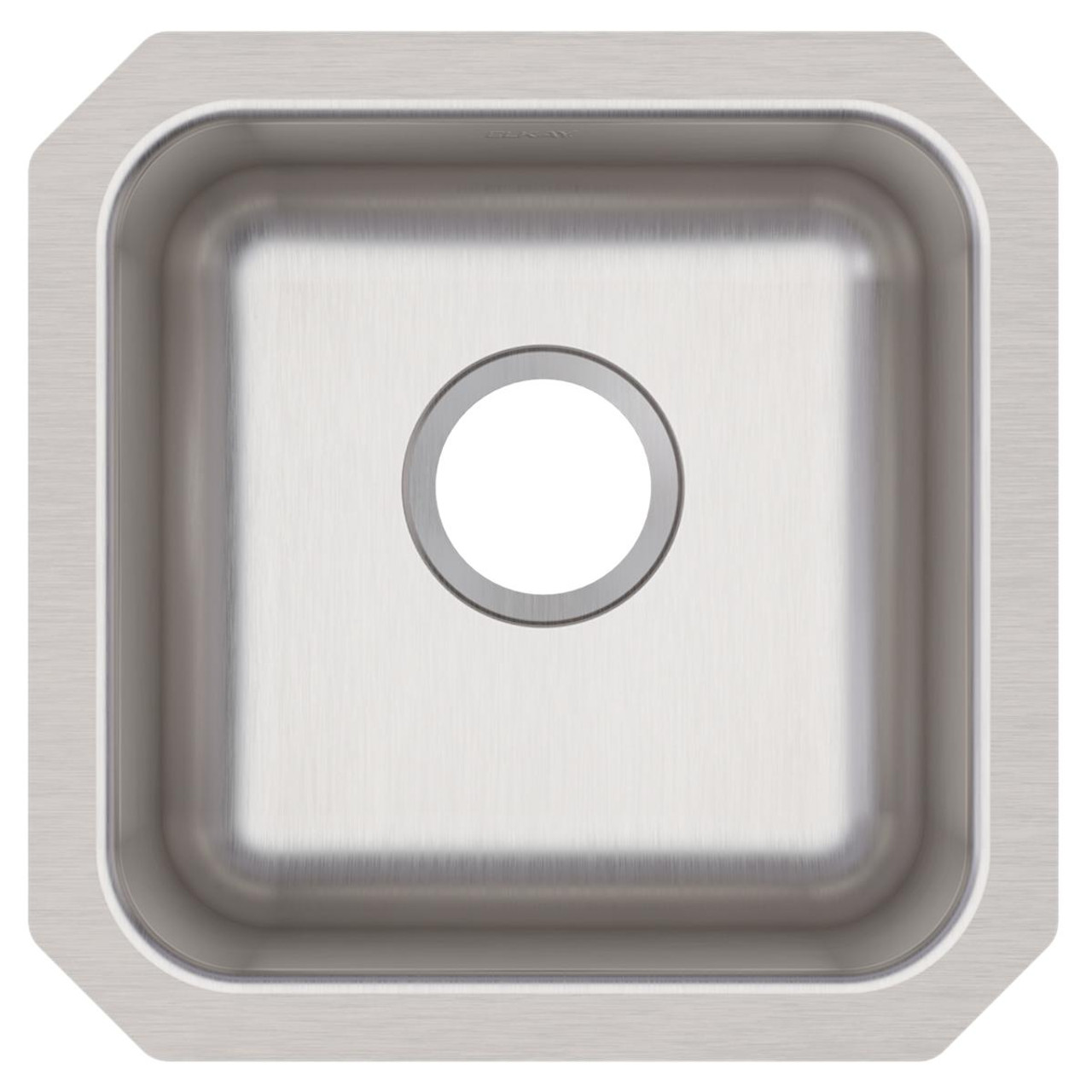 Elkay Lustertone Classic Stainless Steel, 14-1/2" x 14-1/2" x 5-3/8" Single Bowl Undermount ADA Sink