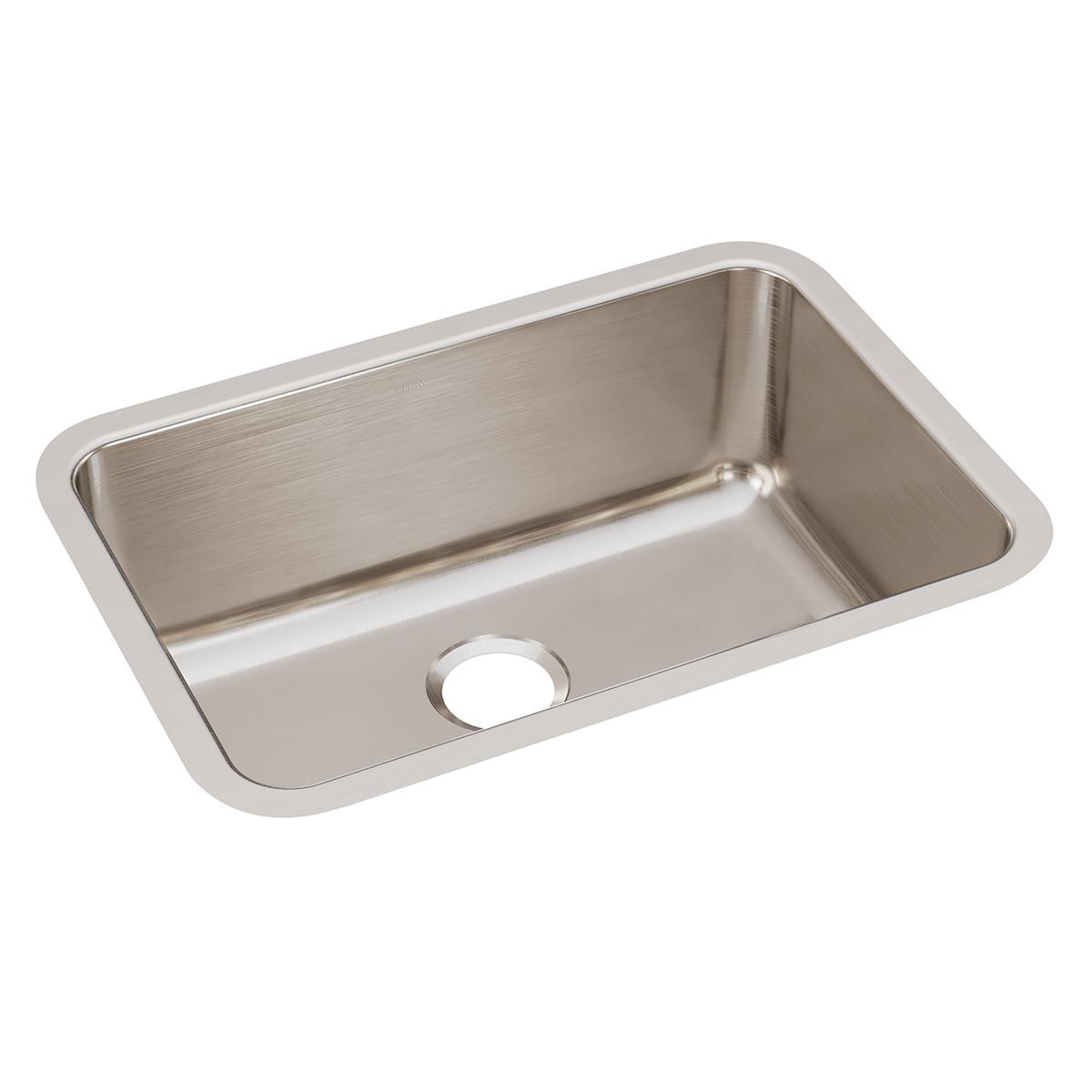 Elkay Lustertone Classic Stainless Steel 26-1/2" x 18-1/2" x 10" Single Bowl Undermount Sink