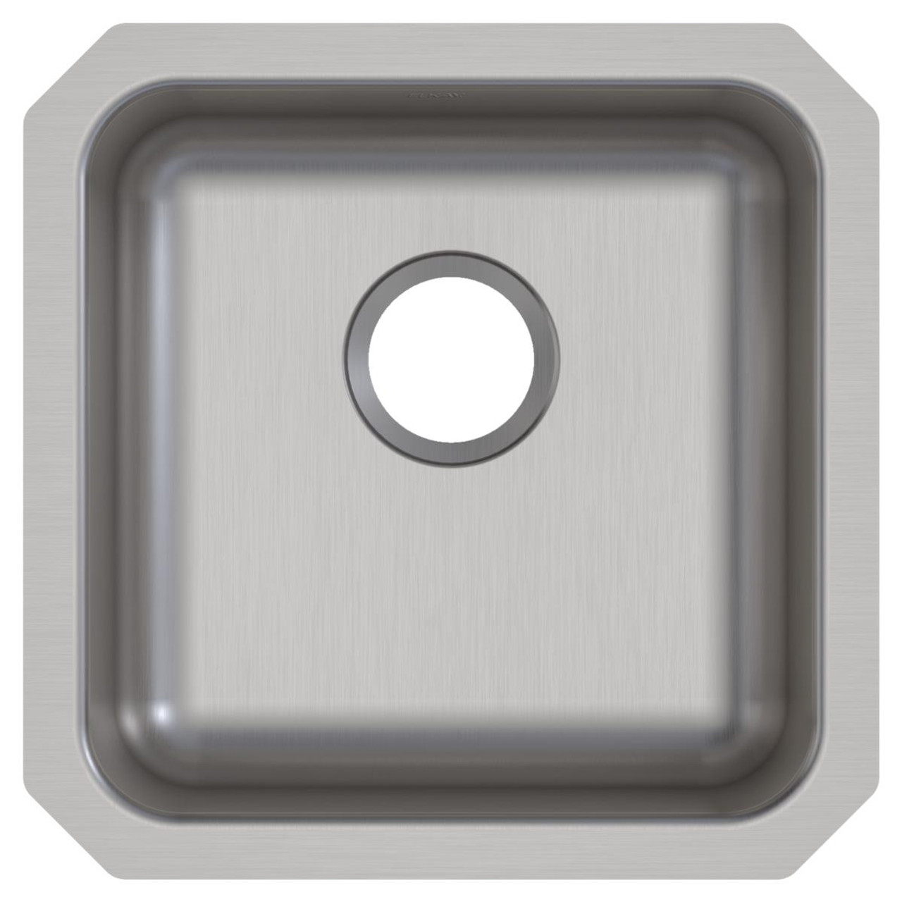 Elkay Lustertone Classic Stainless Steel, 16-1/2" x 16-1/2" x 5-3/8", Single Bowl Undermount ADA Sink