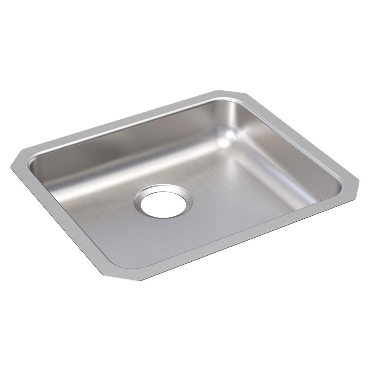 Elkay Lustertone Classic Stainless Steel 21-1/2" x 18-1/2" x 4-3/8" Single Bowl Undermount ADA Sink