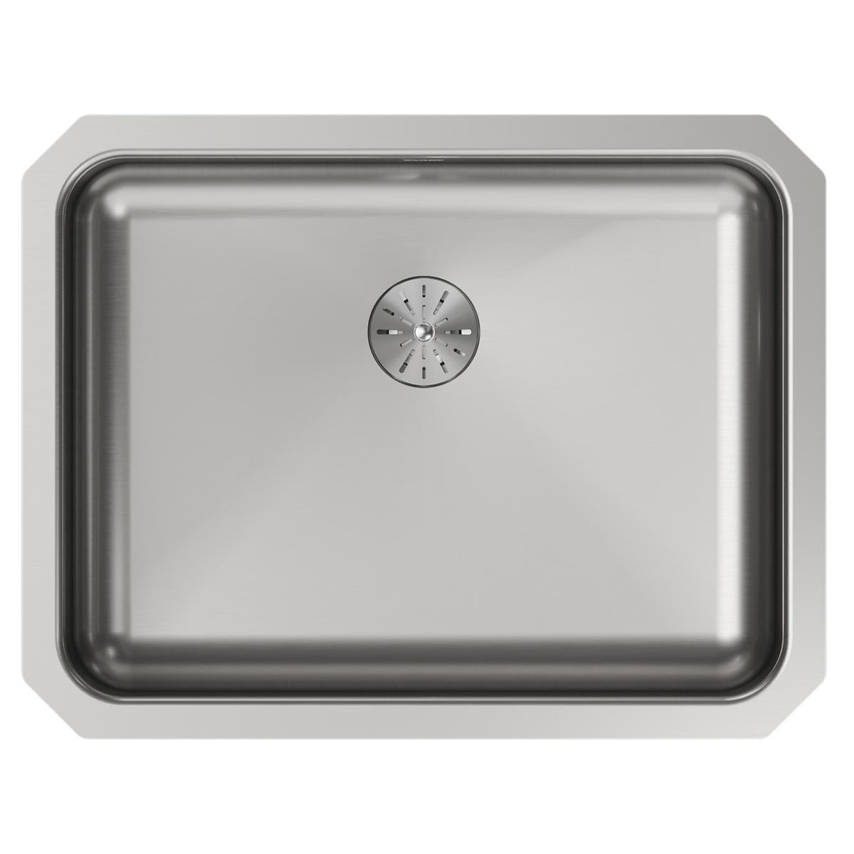 Elkay Lustertone Classic Stainless Steel, 23-1/2" x 18-1/4" x 5-3/8", Single Bowl Undermount ADA Sink w/Perfect Drain