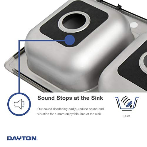 Elkay Dayton Stainless Steel 31-7/8" x 31-7/8" x 7" 4-Hole Equal Double Bowl Corner Sink