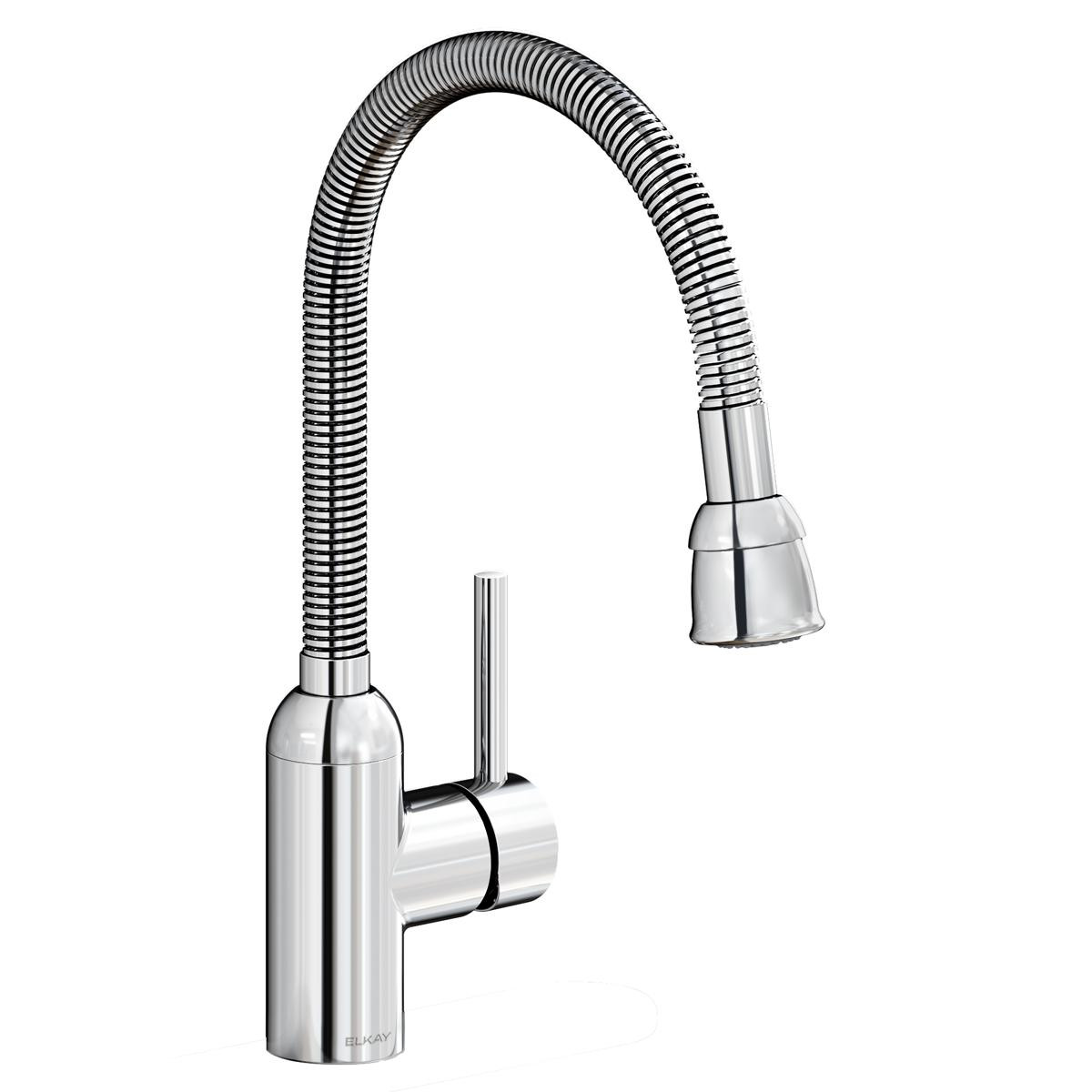 Elkay Pursuit Laundry/Utility Faucet with Flexible Spout Forward Only Lever Handle Chrome