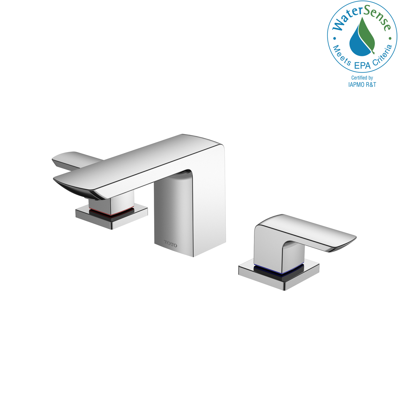 Toto GR 1.2 GPM Two Handle Widespread Bathroom Sink Faucet, Polished Chrome - TLG02201U#CP