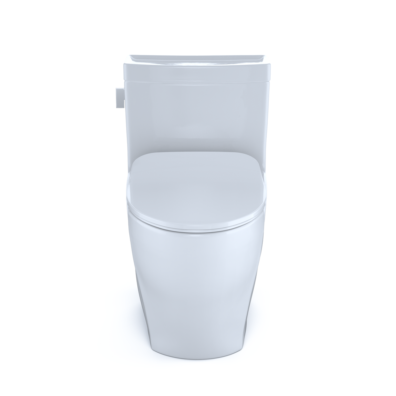 Toto Legato One Piece Elongated Auto Flush Washlet+ Ready Universal Height Toilet with CEFIONTECT 1.28 GPF with SS234 SoftClose Seat in Cotton White