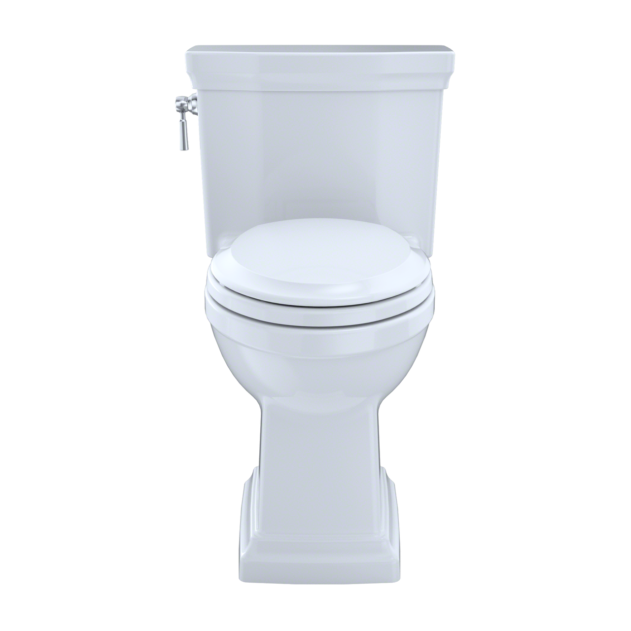 Toto Promenade II One Piece Elongated Universal Height Toilet with CEFIONTECT 1.28 GPF with SS224 SoftClose Seat in Cotton White