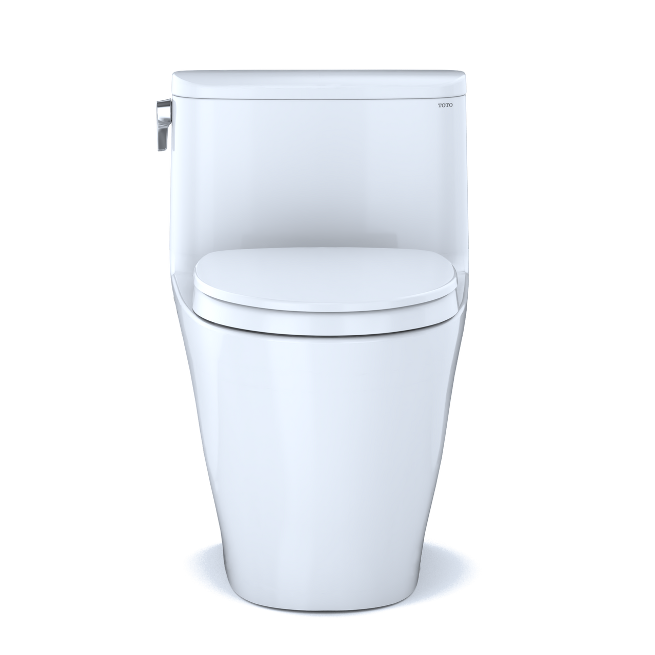 Toto Nexus 1G One Piece Elongated Auto Flush Washlet+ Ready Universal Height Toilet with CEFIONTECT 1.0 GPF with SS124 SoftClose Seat in Cotton White
