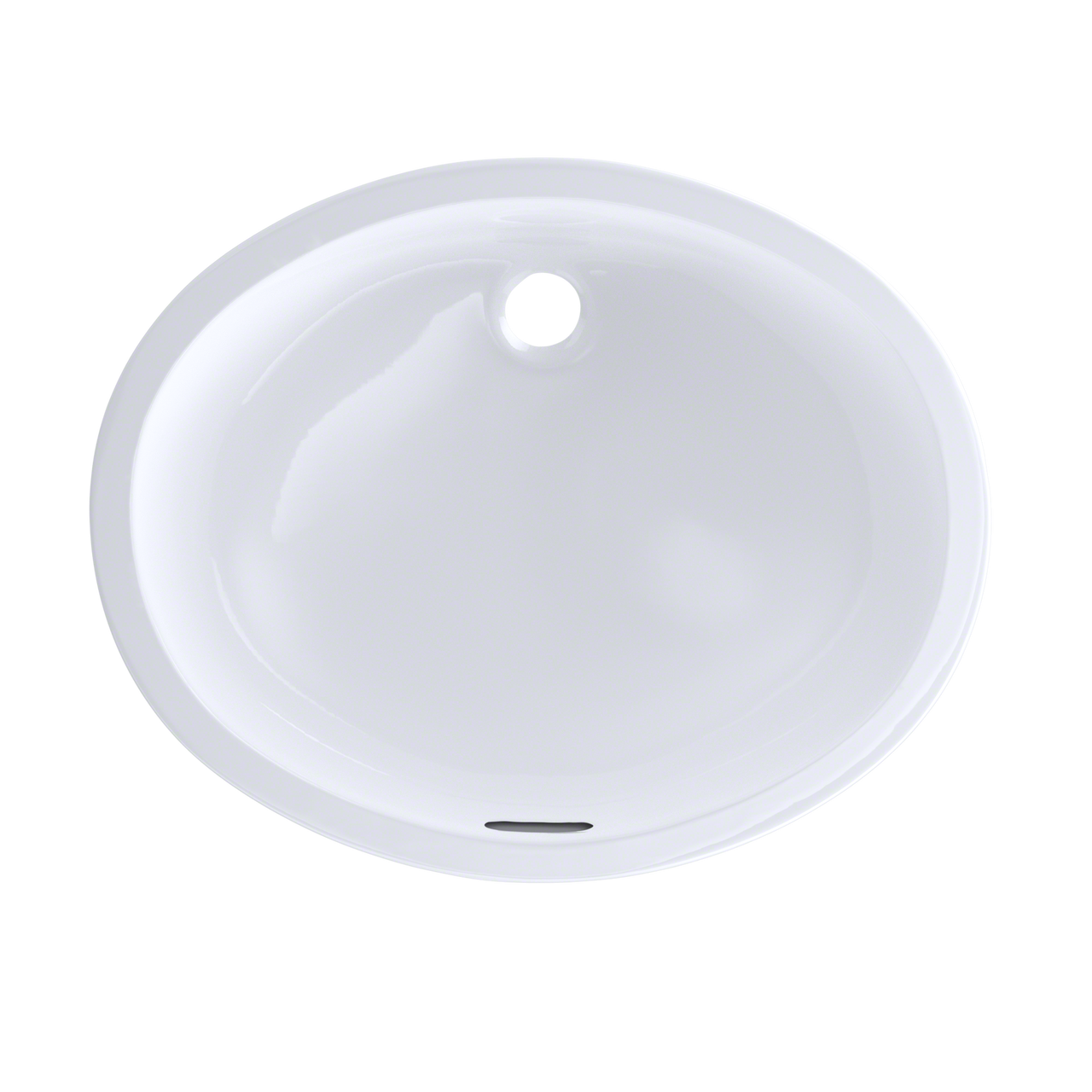 Toto LT597G#01 Dantesca Oval Undermount Bathroom Sink with CeFiONtect: Cotton White