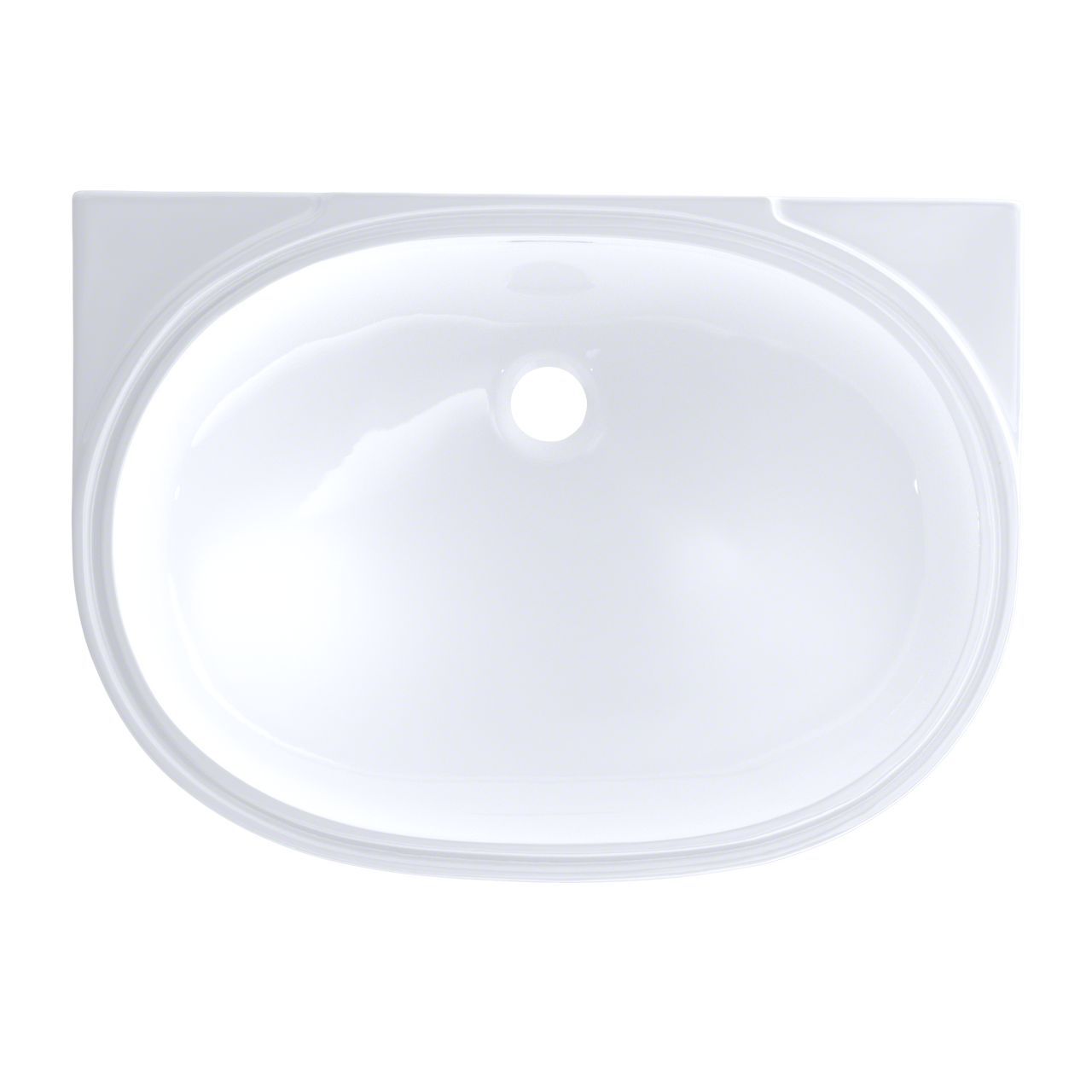 Toto LT546G#01 Oval 19-11/16" x 13-3/4" Undermount Bathroom Sink with CeFiONtect: Cotton White