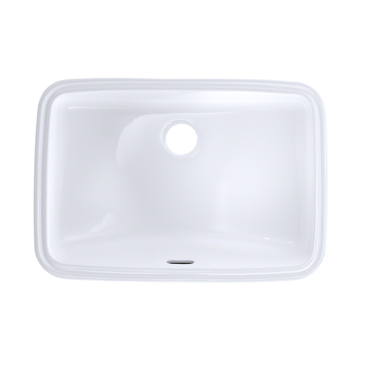 Toto LT542G#01 19" x 12-3/8" Rectangular Undermount Bathroom Sink with CeFiONtect: Cotton White