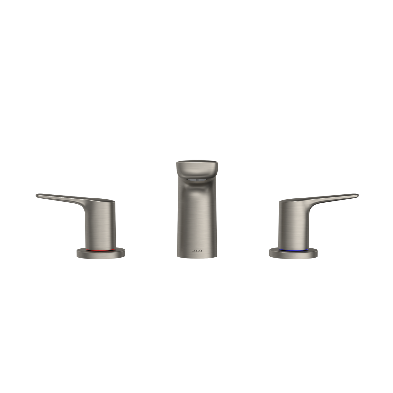 Toto GS Two-Handle Deck-Mount Roman Tub Filler Trim, Brushed Nickel - TBG03201U#BN