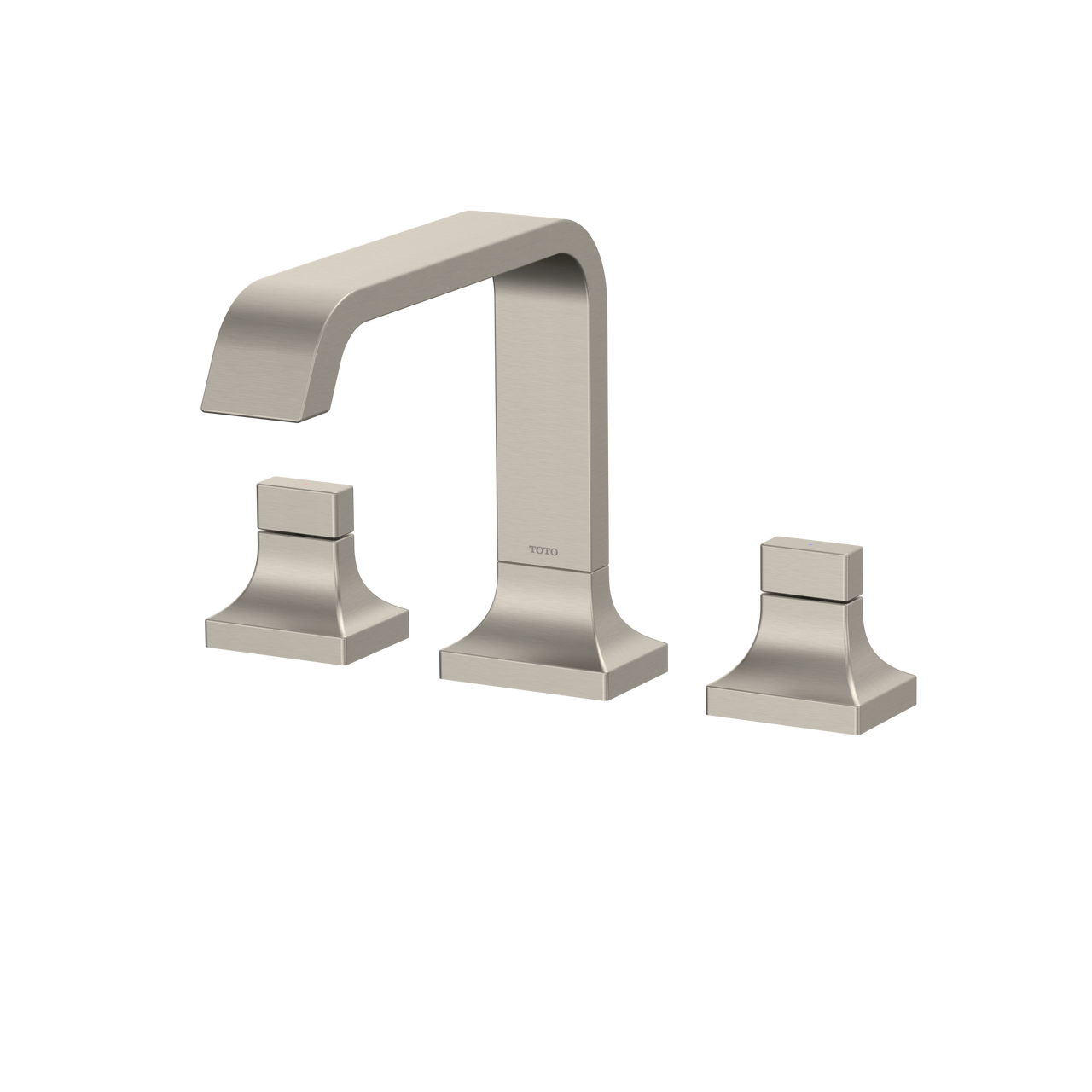 Toto GC Two-Handle Deck-Mount Roman Tub Filler Trim, Brushed Nickel - TG08201U#BN