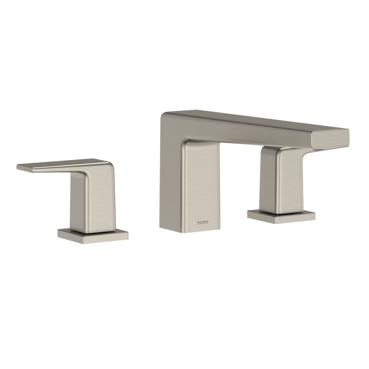 Toto GB Two-Handle Deck-Mount Roman Tub Filler Trim, Brushed Nickel - TBG10201U#BN