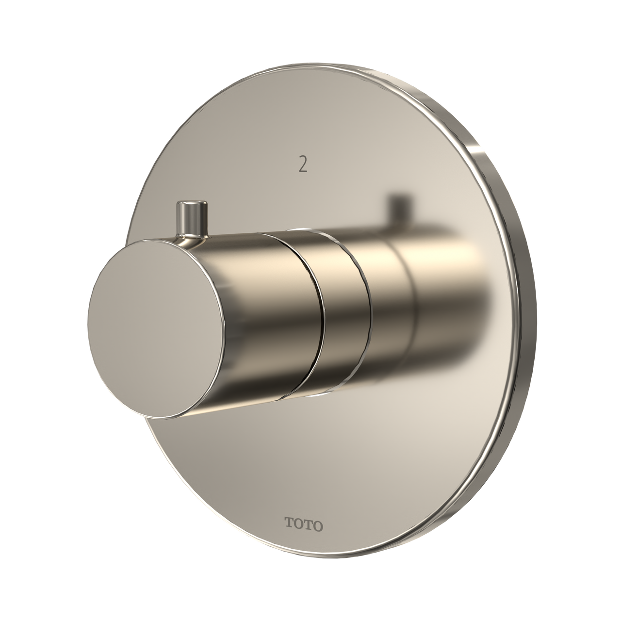 Toto Round Two-Way Diverter Shower Trim, Polished Nickel - TBV01103U#PN