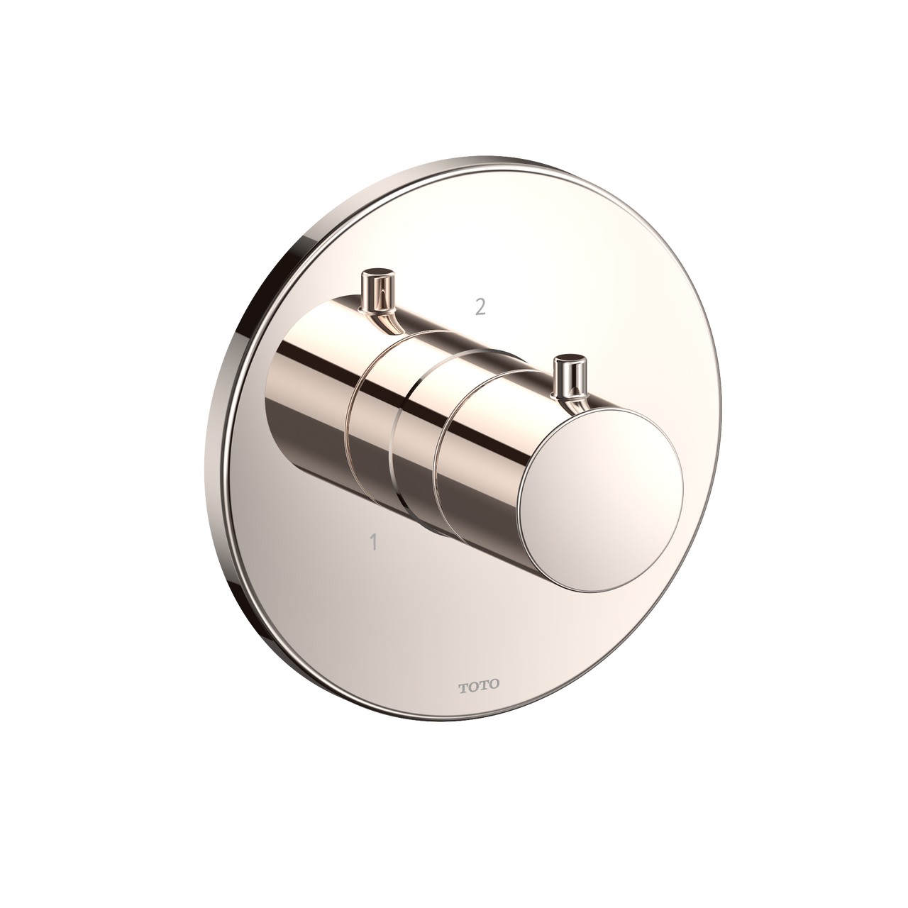 Toto Round Three-Way Diverter Shower Trim, Polished Nickel - TBV01104U#PN