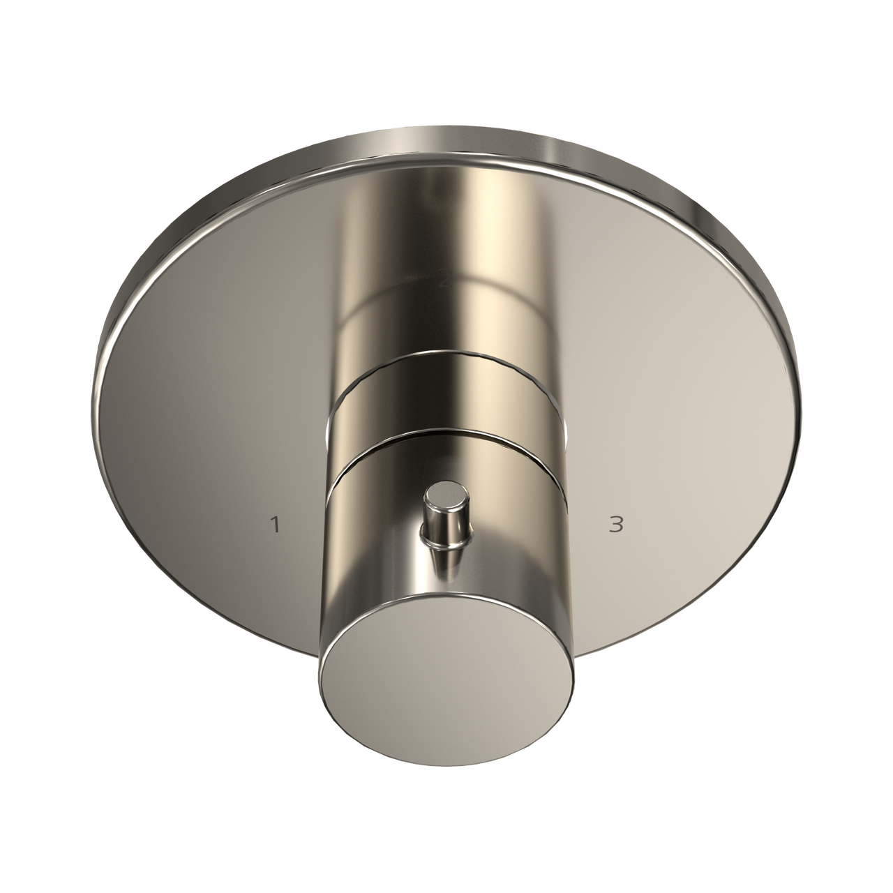 Toto Round Three-Way Diverter Shower Trim, Polished Nickel - TBV01104U#PN