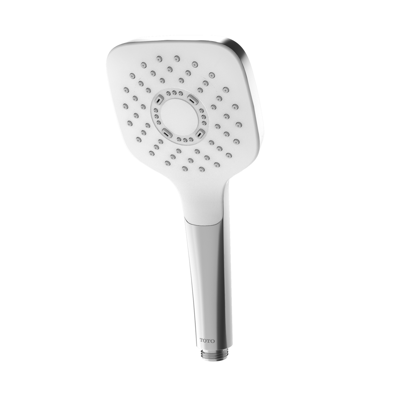 Toto G Series Square Single Spray 4 inch 1.75 GPM Handshower with COMFORT WAVE Technology, Polished Chrome - TBW02010U4#CP