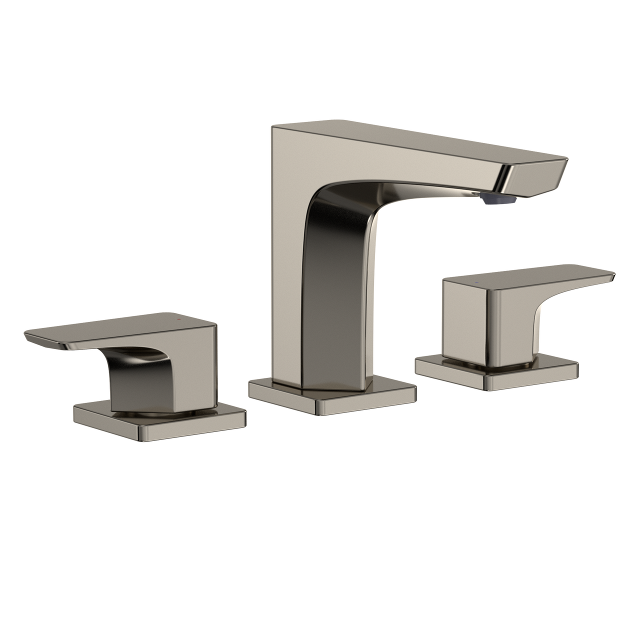 Toto GE 1.2 GPM Two Handle Widespread Bathroom Sink Faucet, Polished Nickel - TLG07201U#PN