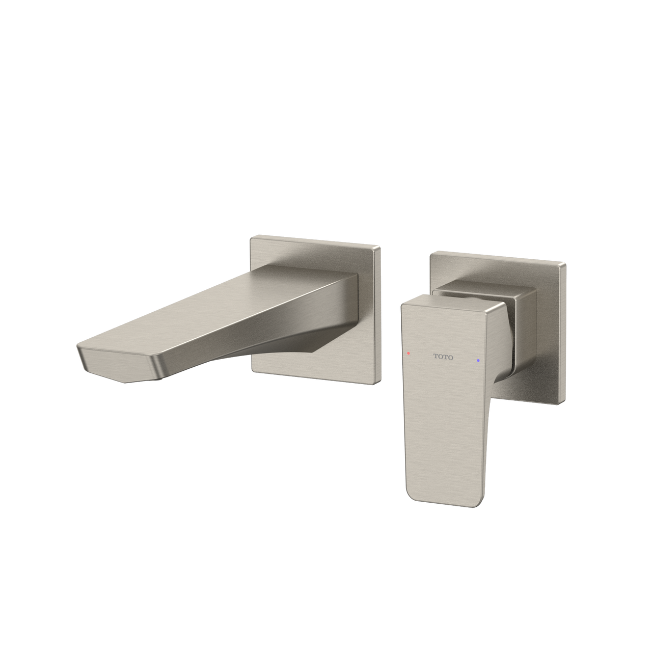 Toto GE 1.2 GPM Wall-Mount Single-Handle Bathroom Faucet with COMFORT GLIDE Technology, Brushed Nickel - TLG07308U#BN