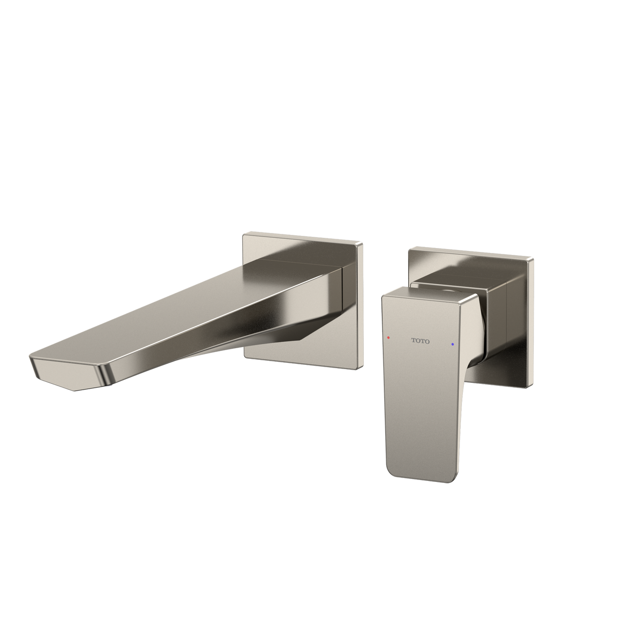 Toto GE 1.2 GPM Wall-Mount Single-Handle Long Bathroom Faucet with COMFORT GLIDE Technology, Polished Nickel - TLG07308U#PN