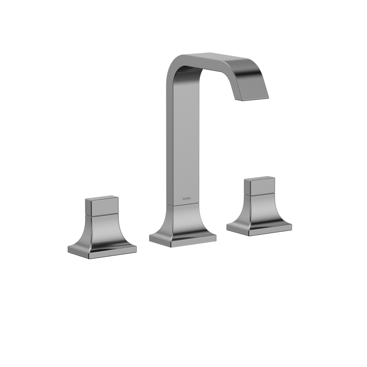 Toto GC 1.2 GPM Two Handle Widespread Bathroom Sink Faucet, Polished Chrome - TLG08201U#CP