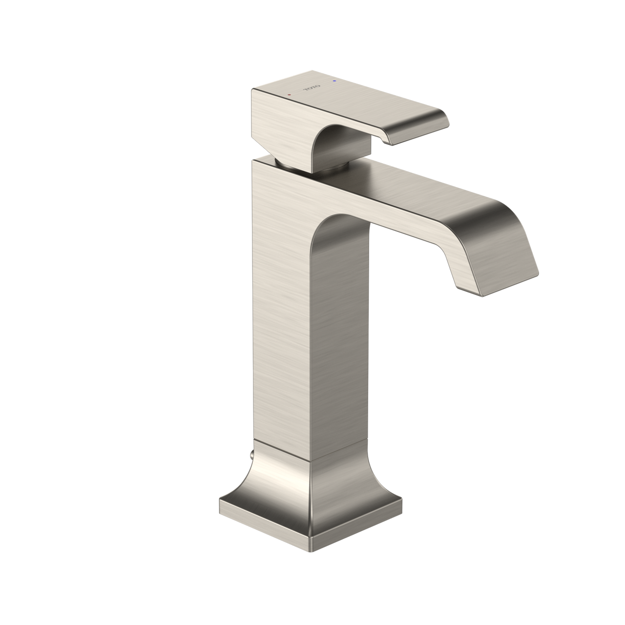 Toto GC 1.2 GPM Single Handle Semi-Vessel Bathroom Sink Faucet with COMFORT GLIDE Technology, Brushed Nickel - TLG08303U#BN
