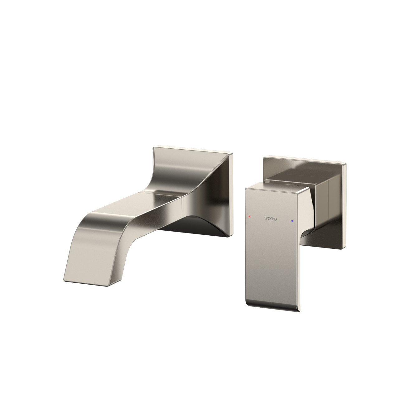 Toto GC 1.2 GPM Wall-Mount Single-Handle Bathroom Faucet with COMFORT GLIDE Technology, Polished Nickel - TLG08307U#PN
