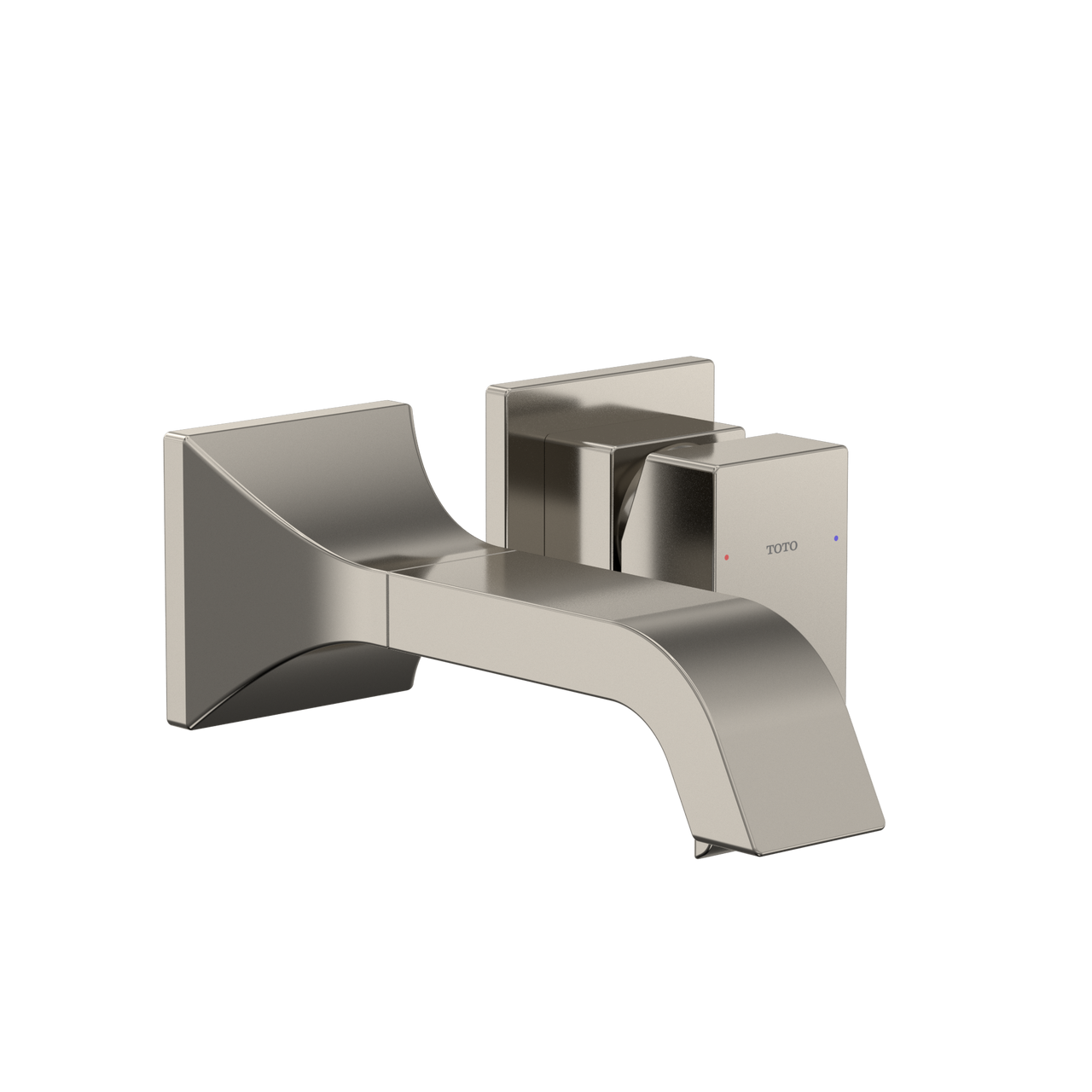 Toto GC 1.2 GPM Wall-Mount Single-Handle Bathroom Faucet with COMFORT GLIDE Technology, Polished Nickel - TLG08307U#PN
