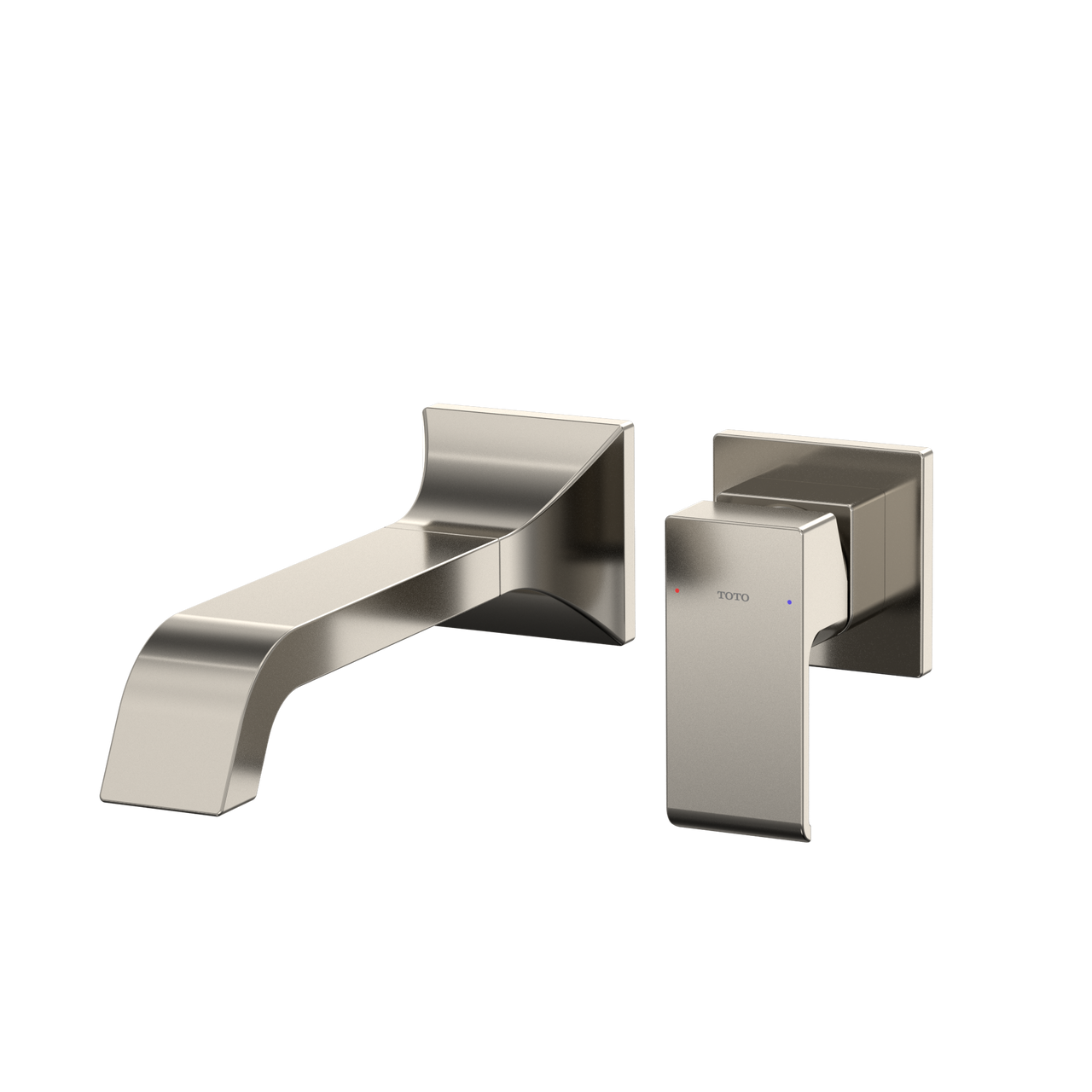 Toto GC 1.2 GPM Wall-Mount Single-Handle Long Bathroom Faucet with COMFORT GLIDE Technology, Polished Nickel - TLG08308U#PN