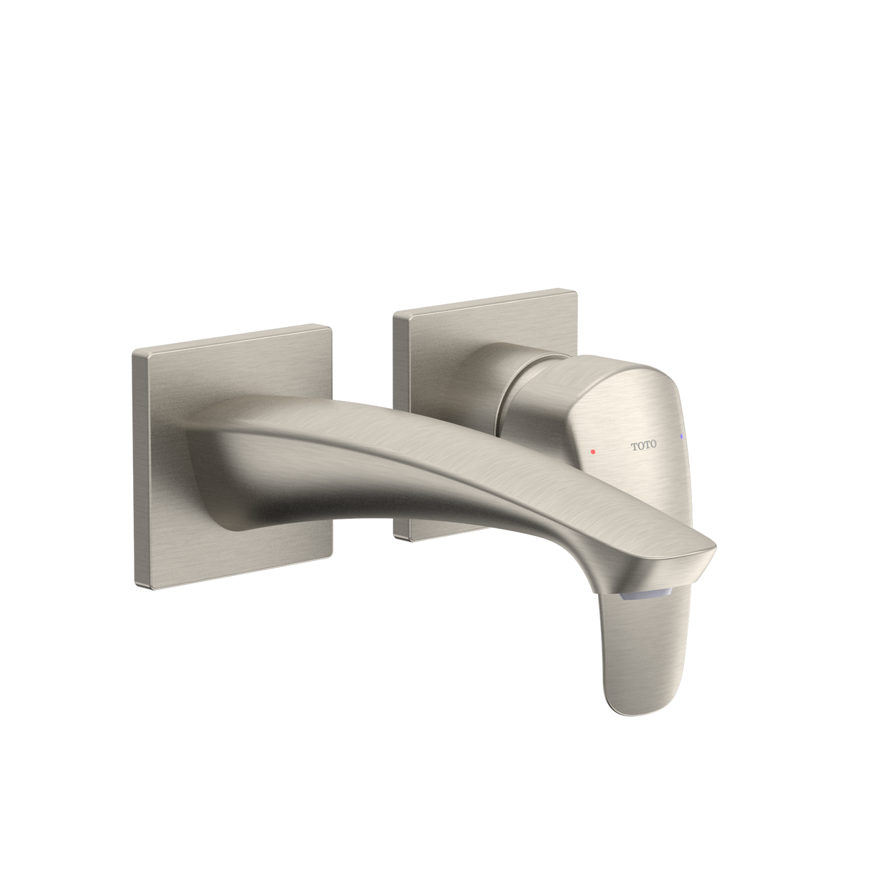 Toto GM 1.2 GPM Wall-Mount Single-Handle Bathroom Faucet with COMFORT GLIDE Technology, Brushed Nickel - TLG09307U#BN