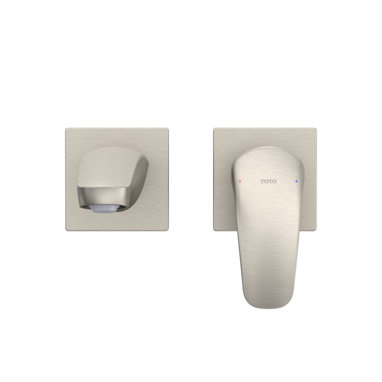 Toto GM 1.2 GPM Wall-Mount Single-Handle Long Bathroom Faucet with COMFORT GLIDE Technology, Brushed Nickel - TLG09308U#BN