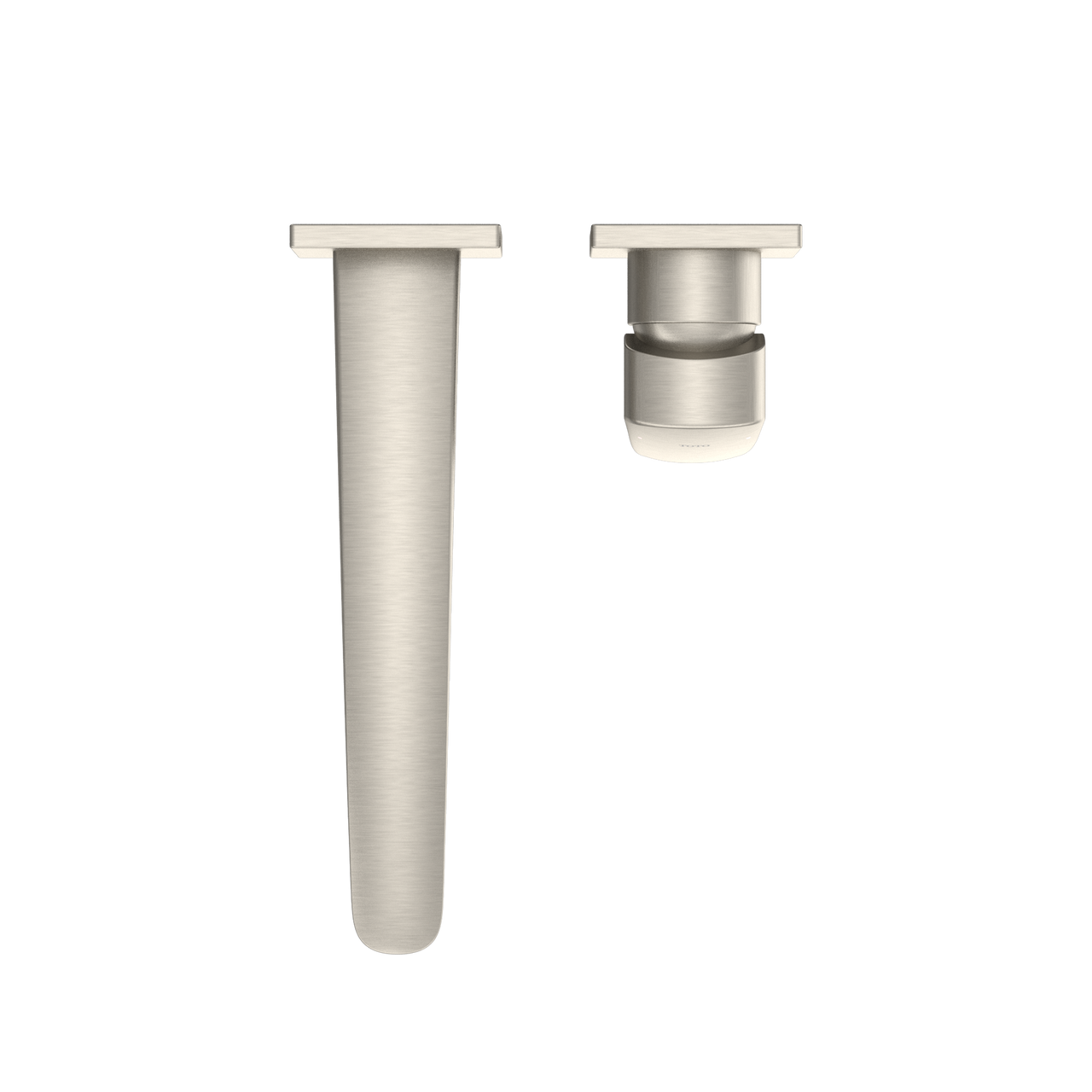Toto GM 1.2 GPM Wall-Mount Single-Handle Long Bathroom Faucet with COMFORT GLIDE Technology, Brushed Nickel - TLG09308U#BN