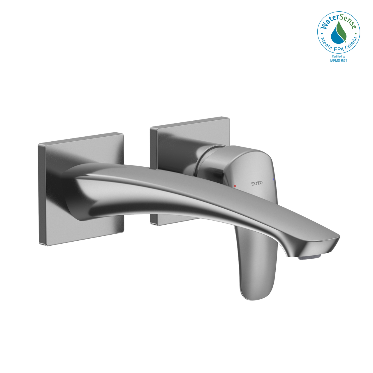 Toto GM 1.2 GPM Wall-Mount Single-Handle Long Bathroom Faucet with COMFORT GLIDE Technology, Polished Chrome - TLG09308U#CP