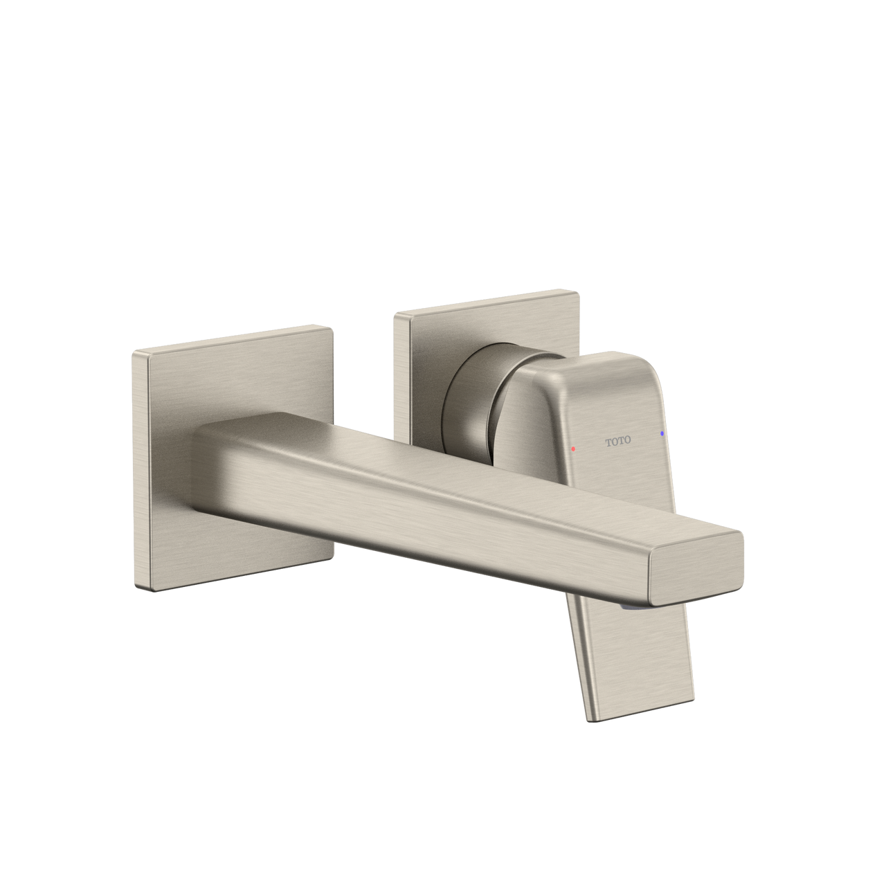 Toto GB 1.2 GPM Wall-Mount Single-Handle Bathroom Faucet with COMFORT GLIDE Technology, Brushed Nickel - TLG10307U#BN