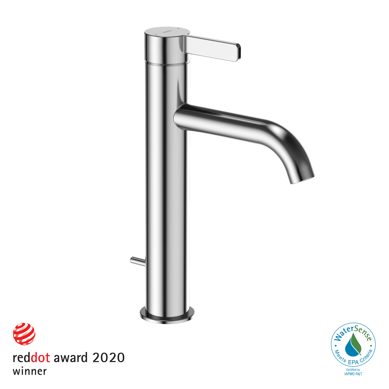 Toto GF 1.2 GPM Single Handle Semi-Vessel Bathroom Sink Faucet with COMFORT GLIDE Technology, Polished Chrome - TLG11303#CP