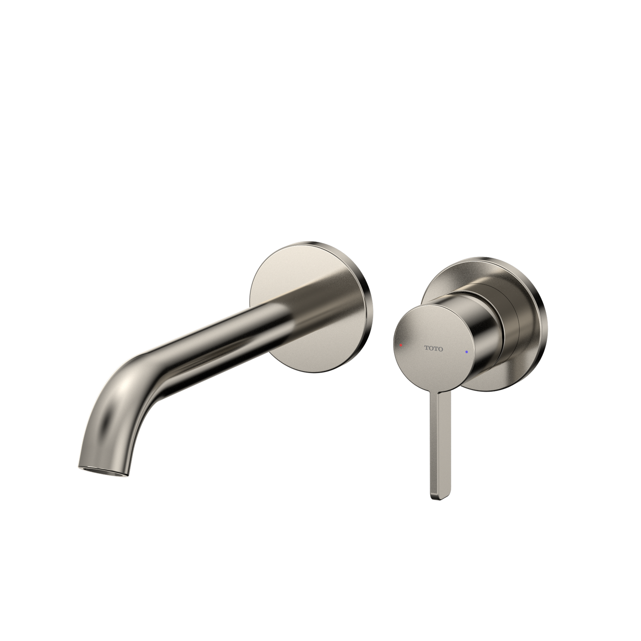 Toto GF 1.2 GPM Wall-Mount Single-Handle Long Bathroom Faucet with COMFORT GLIDE Technology, Polished Nickel - TLG11308U#PN