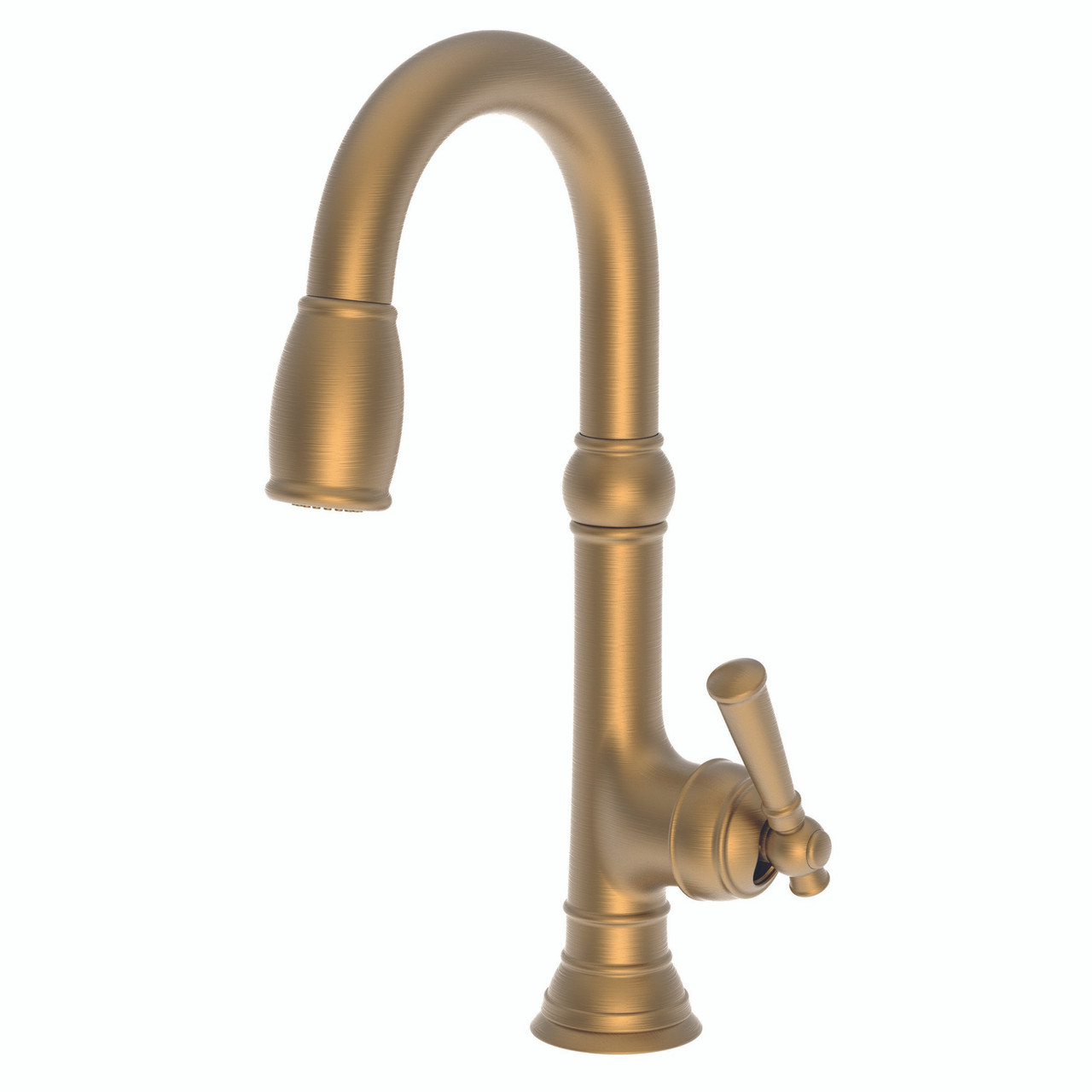 Newport Brass Jacobean Prep/Bar Faucet Pull-Down: Satin Bronze 2470-5223/10