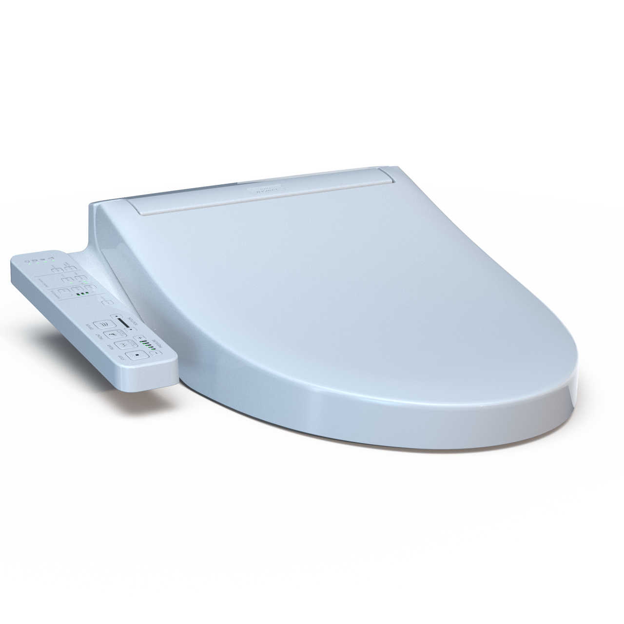 Toto KC2 Elongated Electronic Washlet Bidet Toilet Seat with Heated Seat, Warm Air Drying, and SoftClose Lid in Cotton White