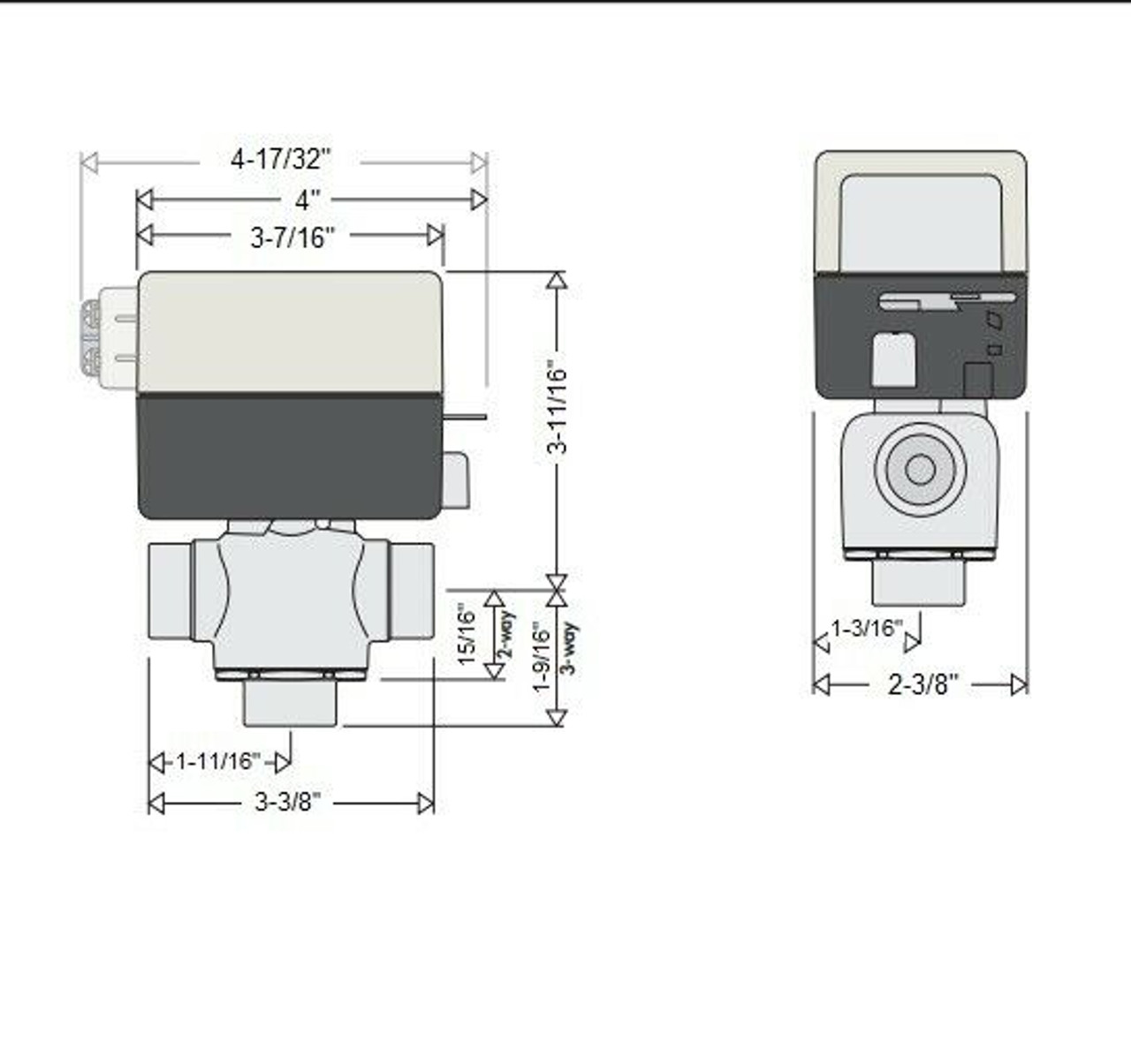 Caleffi Z56 Z-One Zone Valve with Terminal Connection - 1" Sweat