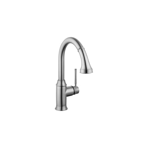 Hansgrohe 04216830 Talis C Prep Kitchen Faucet W/Pull Down 2 Spray POLISHED NICKEL