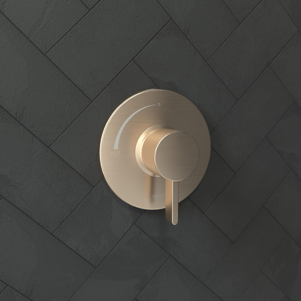 Hansgrohe 15739141 Ecostat S Pressure Balance Trim in Brushed Bronze