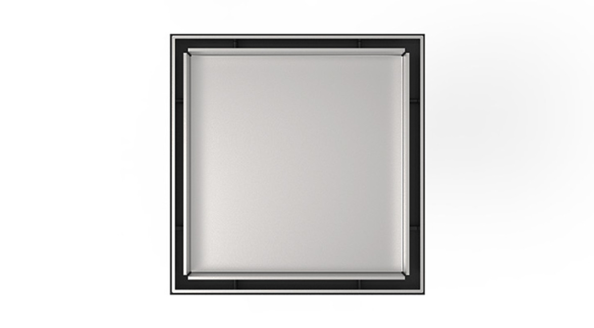 Infinity Drain 5" x 5" LT5-2 PS Center Drain Kit: Polished Stainless