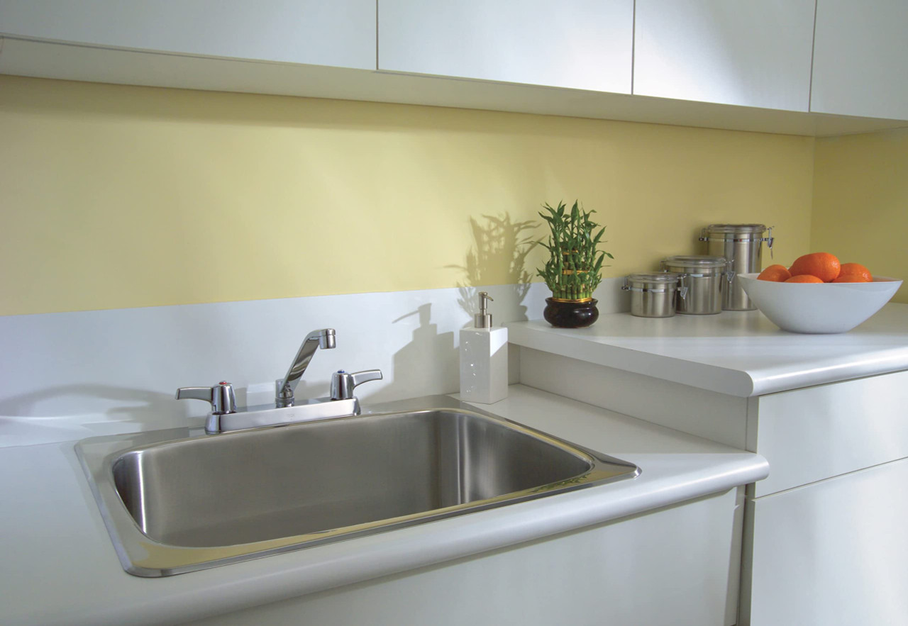 Commercial 26C3133 26C3: Two Handle 8" Cast Deck Mount Faucet: Chrome