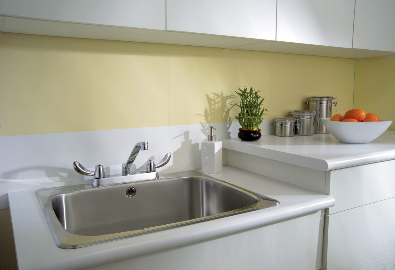 Commercial 26C3142 26C3: Two Handle 8" Cast Deck Mount Faucet: Chrome