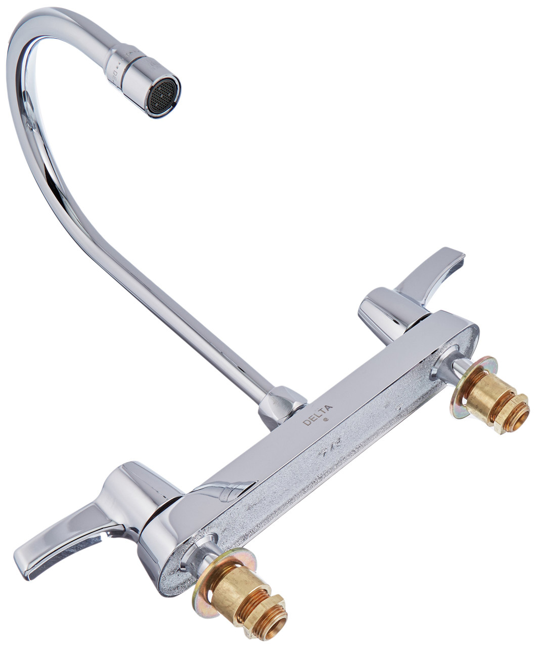 Commercial 26C3933 26C3: Two Handle 8" Cast Deck Mount Faucet: Chrome