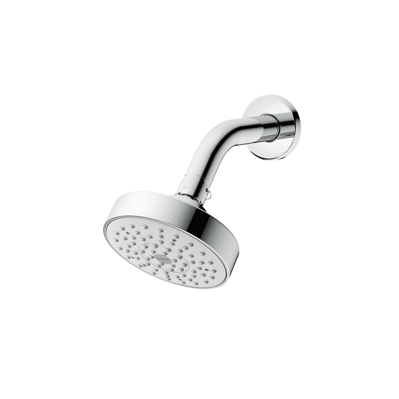 Toto L Series Modern Round Single Spray 4 inch 1.75 GPM Shower Head, Polished Chrome - TBW01012U4#CP