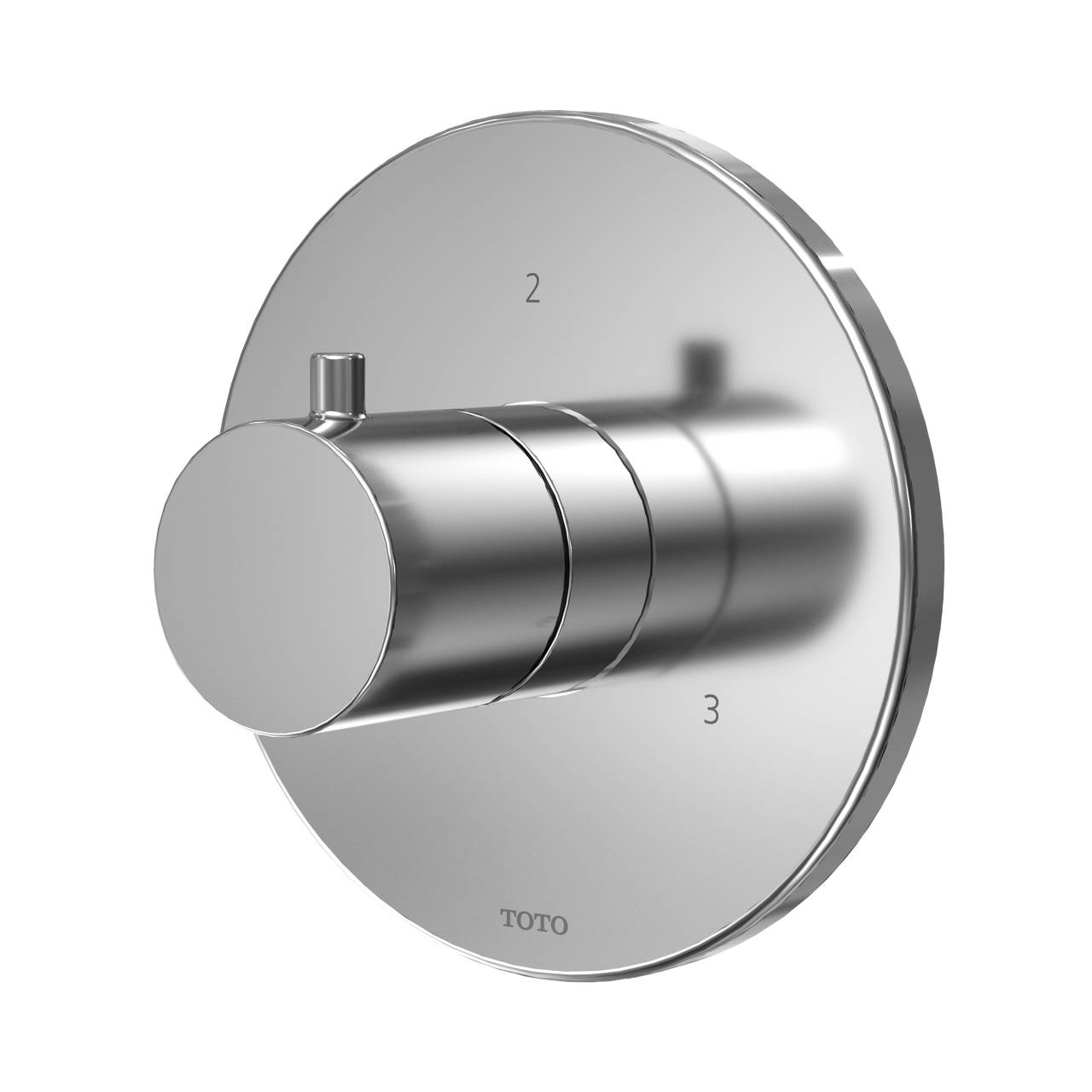 Toto Round Three-Way Diverter Shower Trim, Polished Chrome - TBV01104U#CP