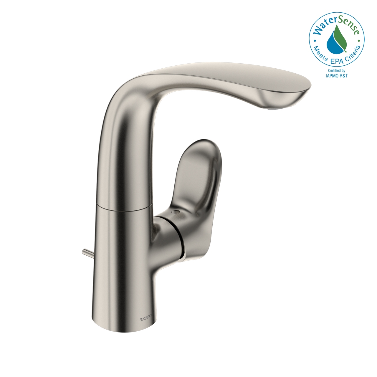 Toto GO 1.2 GPM Single Side-Handle Bathroom Sink Faucet with COMFORT GLIDE Technology, Polished Nickel - TLG01309U#PN