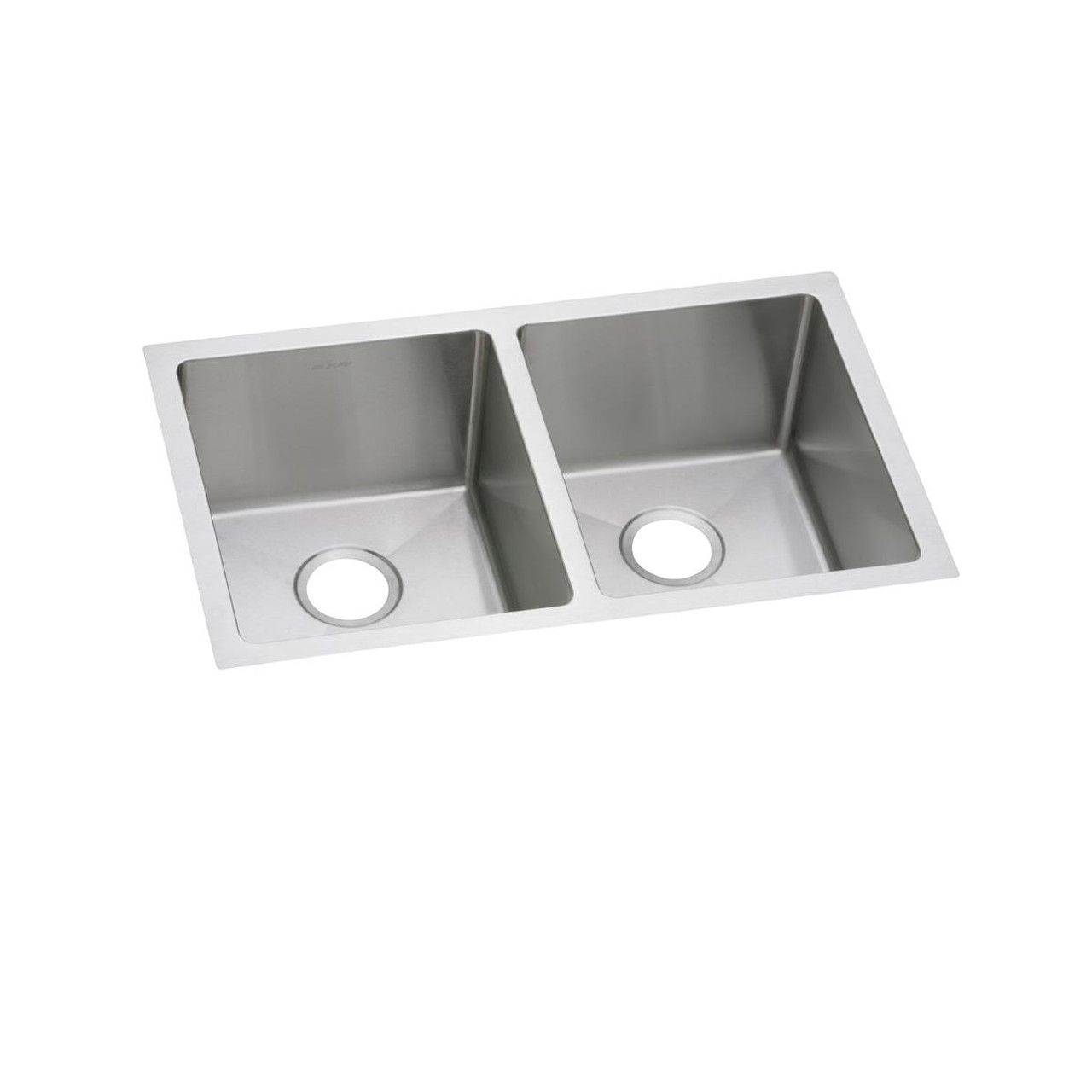 Elkay Crosstown 16 Gauge Stainless Steel 30-3/4" x 18-1/2" x 10" Rounded Equal Double Bowl Undermount Sink