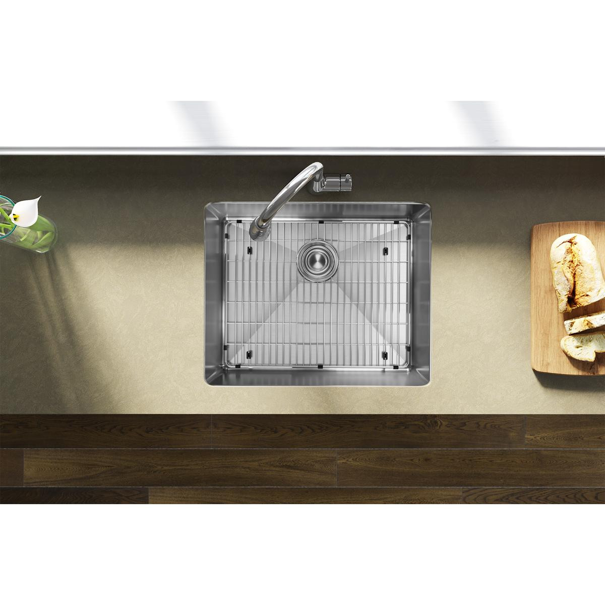 Elkay Crosstown 18 Gauge Stainless Steel 22-1/2" x 18-1/2" x 9" Single Bowl Undermount Sink Kit